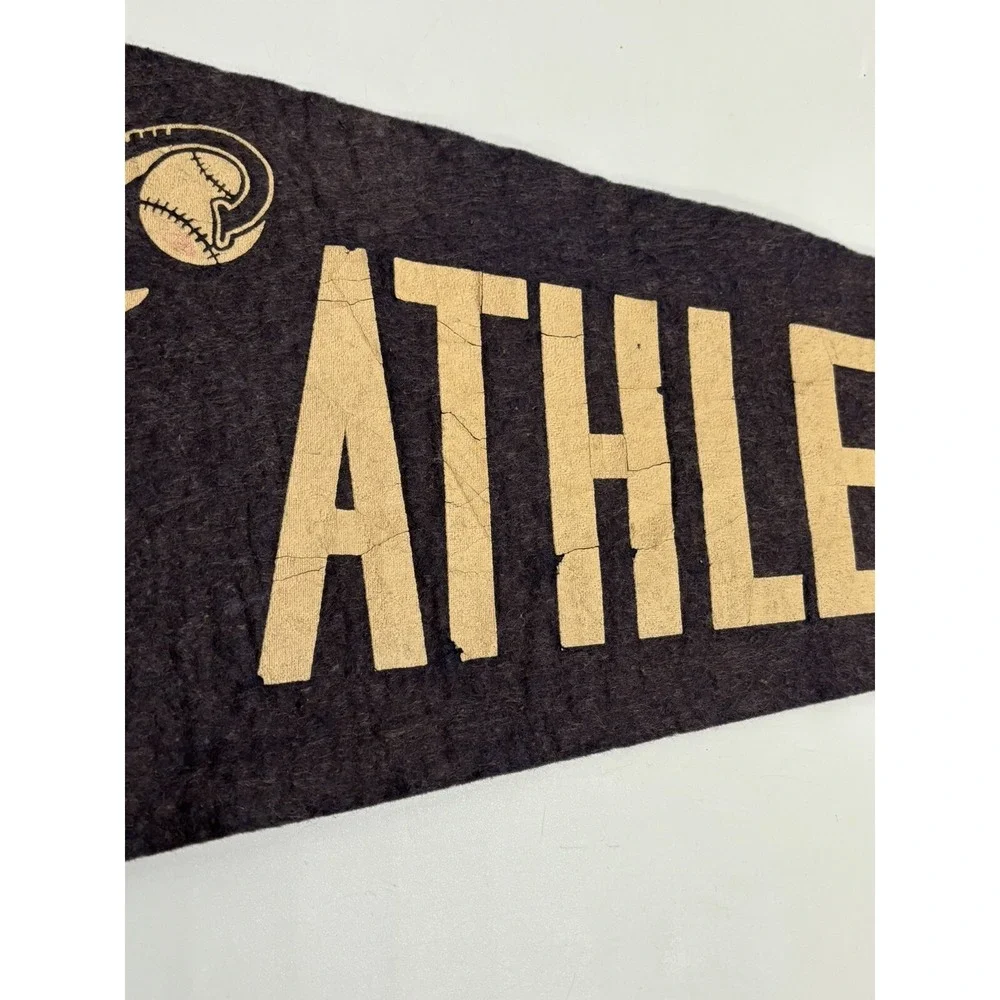 Philadelphia Athletics Baseball Pennant Felt MLB‎ Baseball Antique Flag Supple